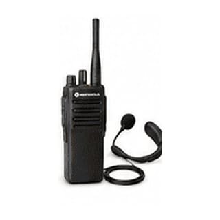 Motorola walkie with surveillance earpiece